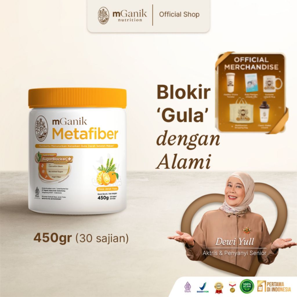 MGANIK Metafiber mGanik Metafiber Suplemen Serat Diabetes Gurah Darah