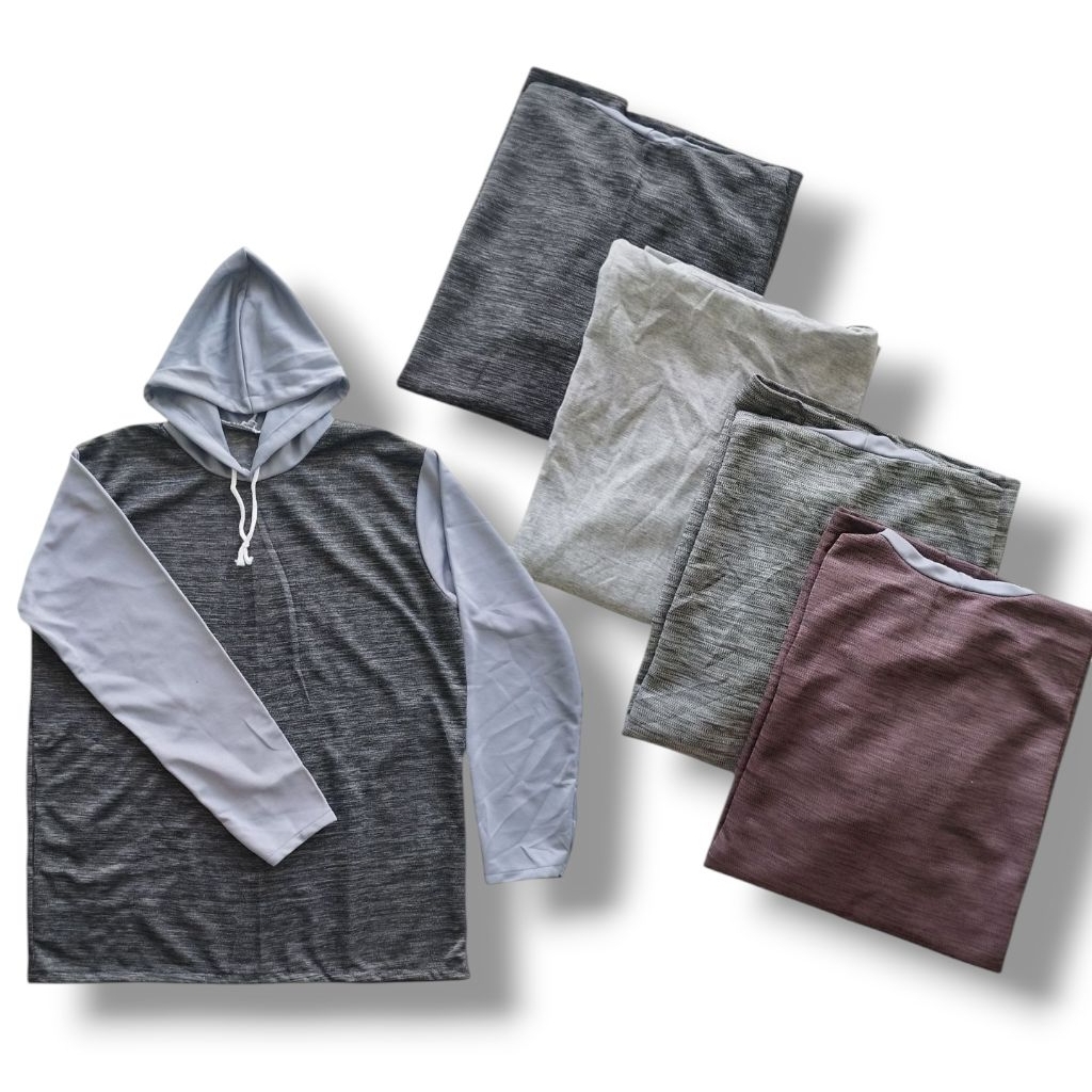 (GROSIR) Kaos Tani Basahan Pria/Jaket Tani/Kaos Proyek Bangunanan Lengan Panjang di Lengkapi dengan 