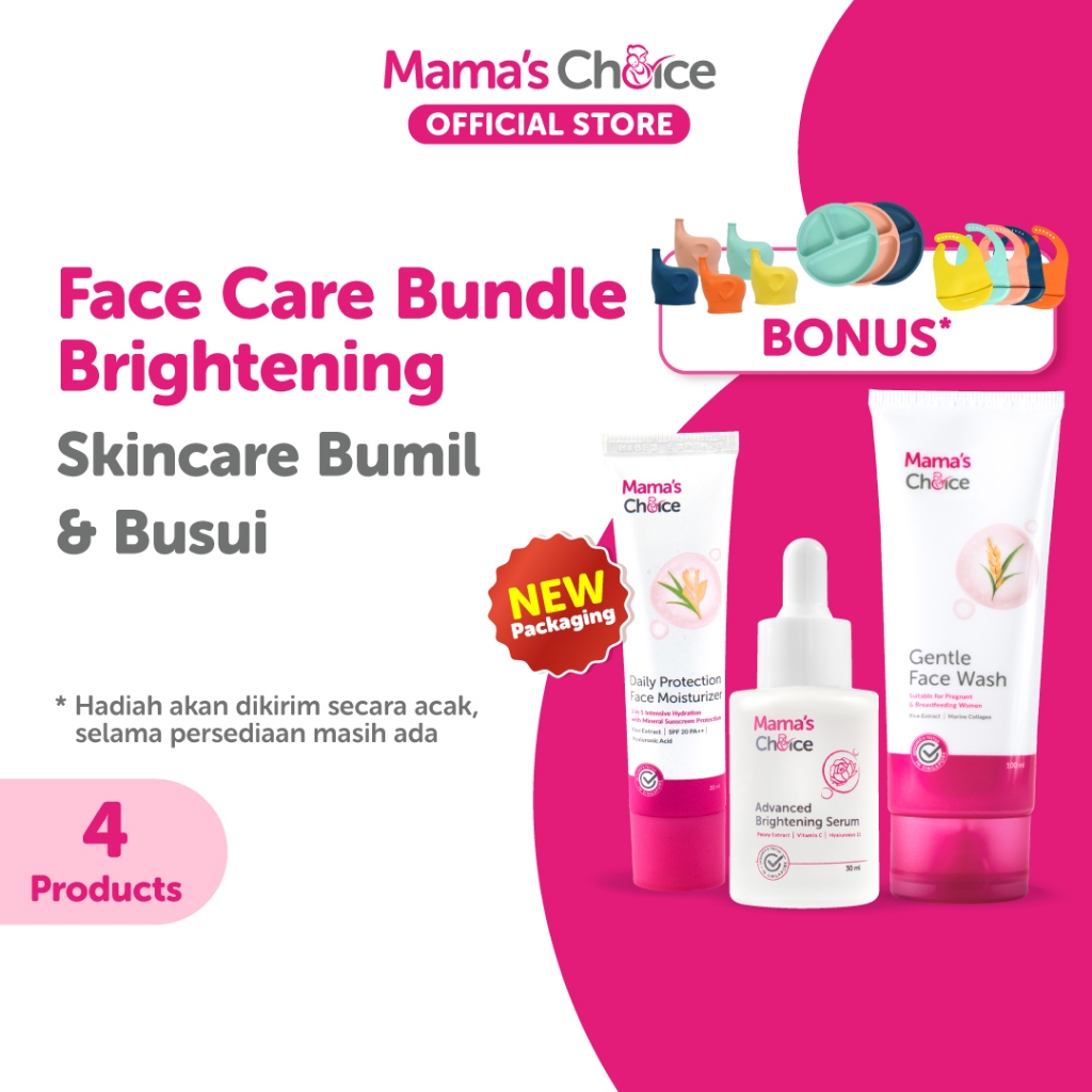 HADIAH GRATIS - Face Care Bundle Brightening Mama's Choice (Paket Skincare Aman untuk Ibu Hamil dan 