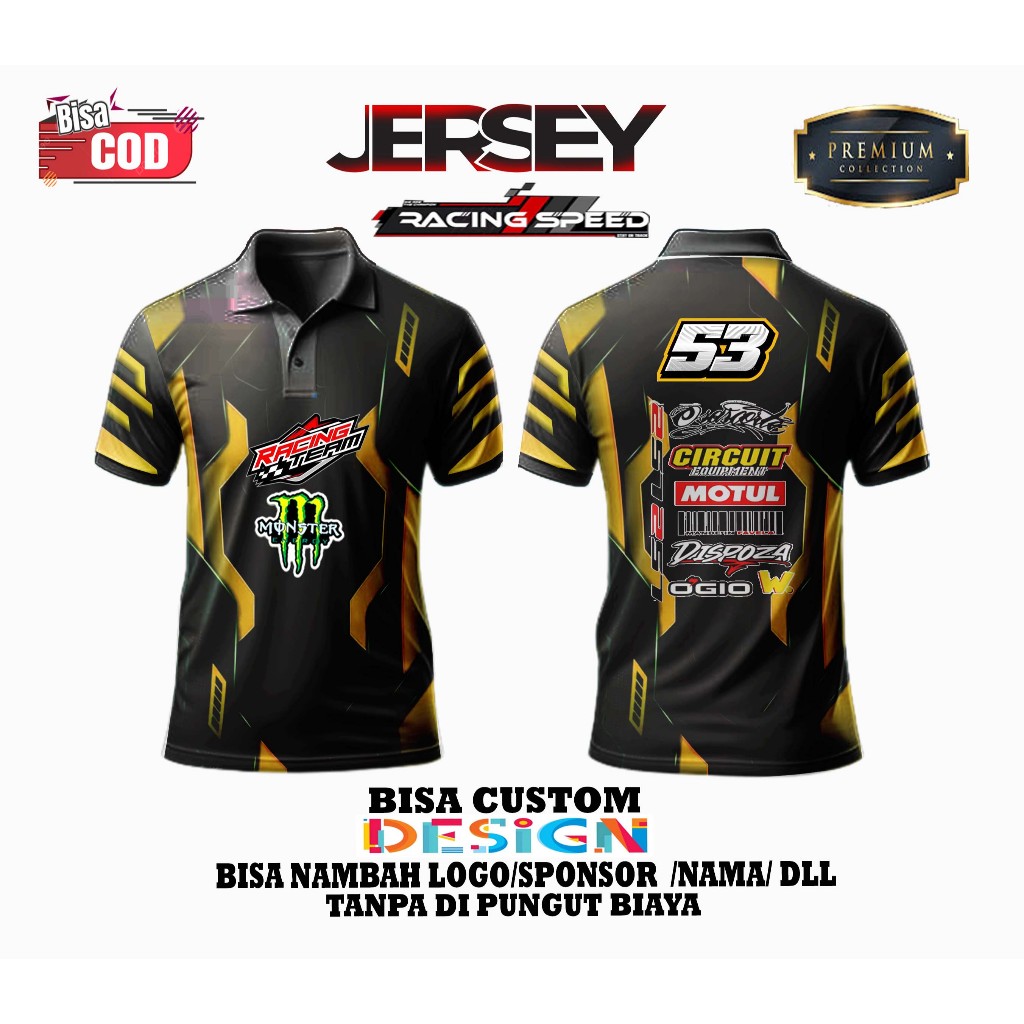 JERSEY RACING SUPERMOTO RIDER/BAJU JERSEY SUPERMOTO CRF KLX WR DTRACKER
