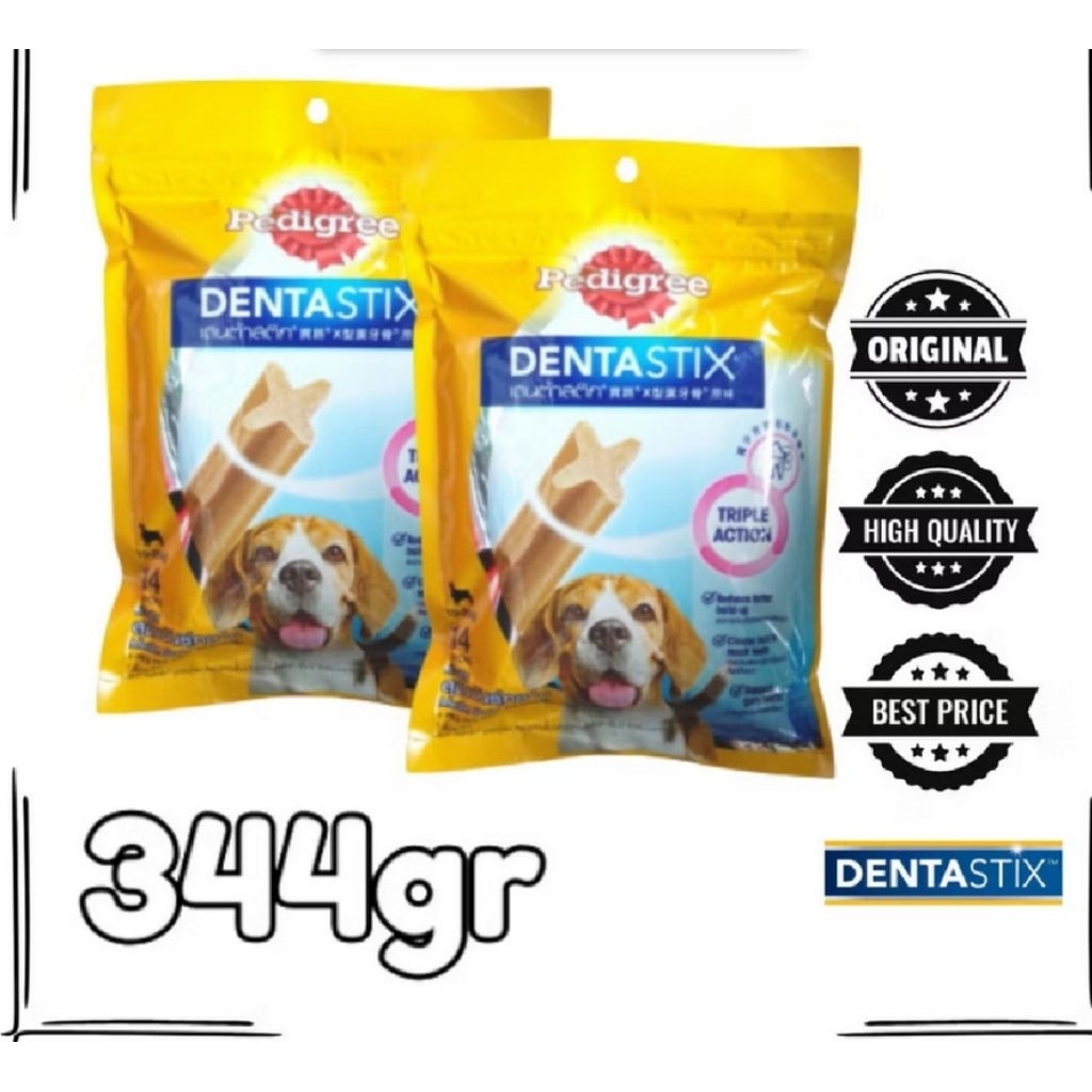 Pedigree DENTASTIX Medium Dog 344gr Snack anjing Import 10 - 25kg