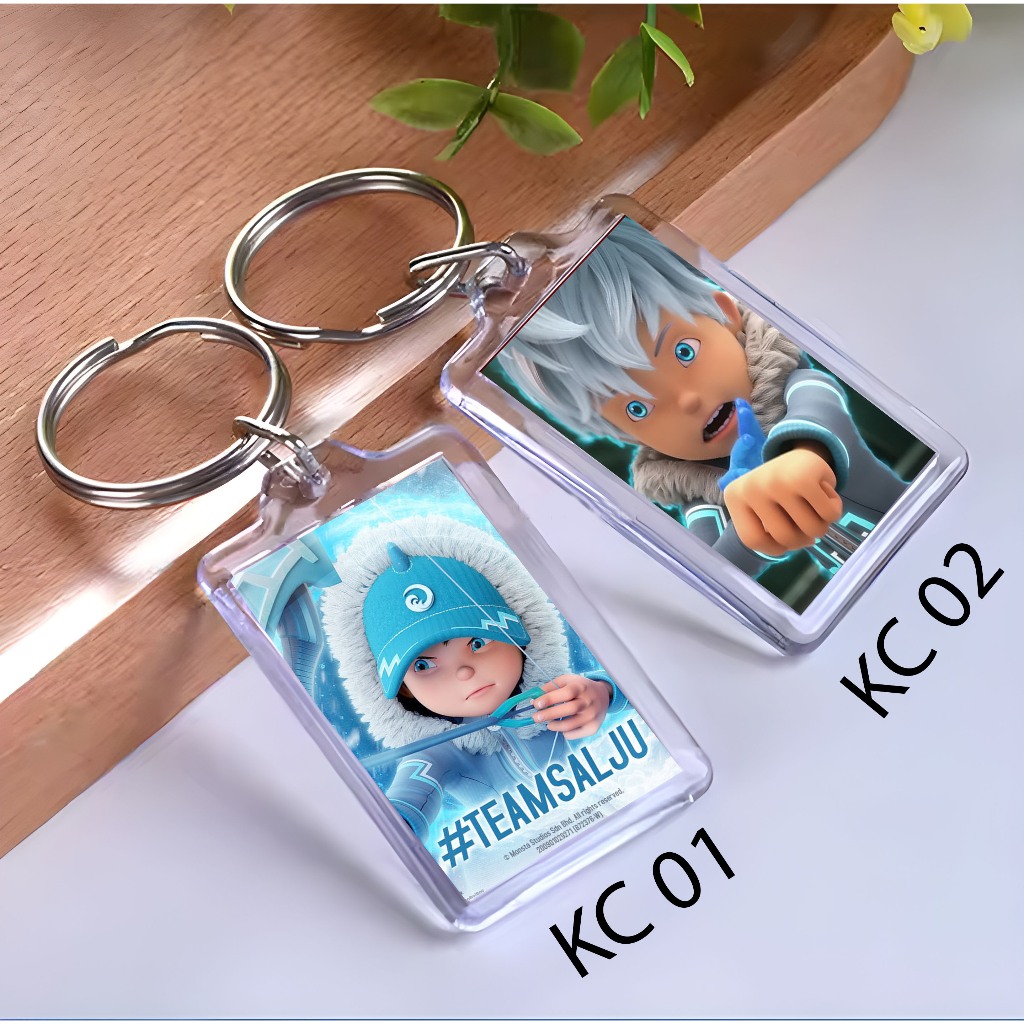 Keychain BOBOIBOY ICE - Gantungan Kunci BOBOIBOY - Ganci BOBOIBOY ICE