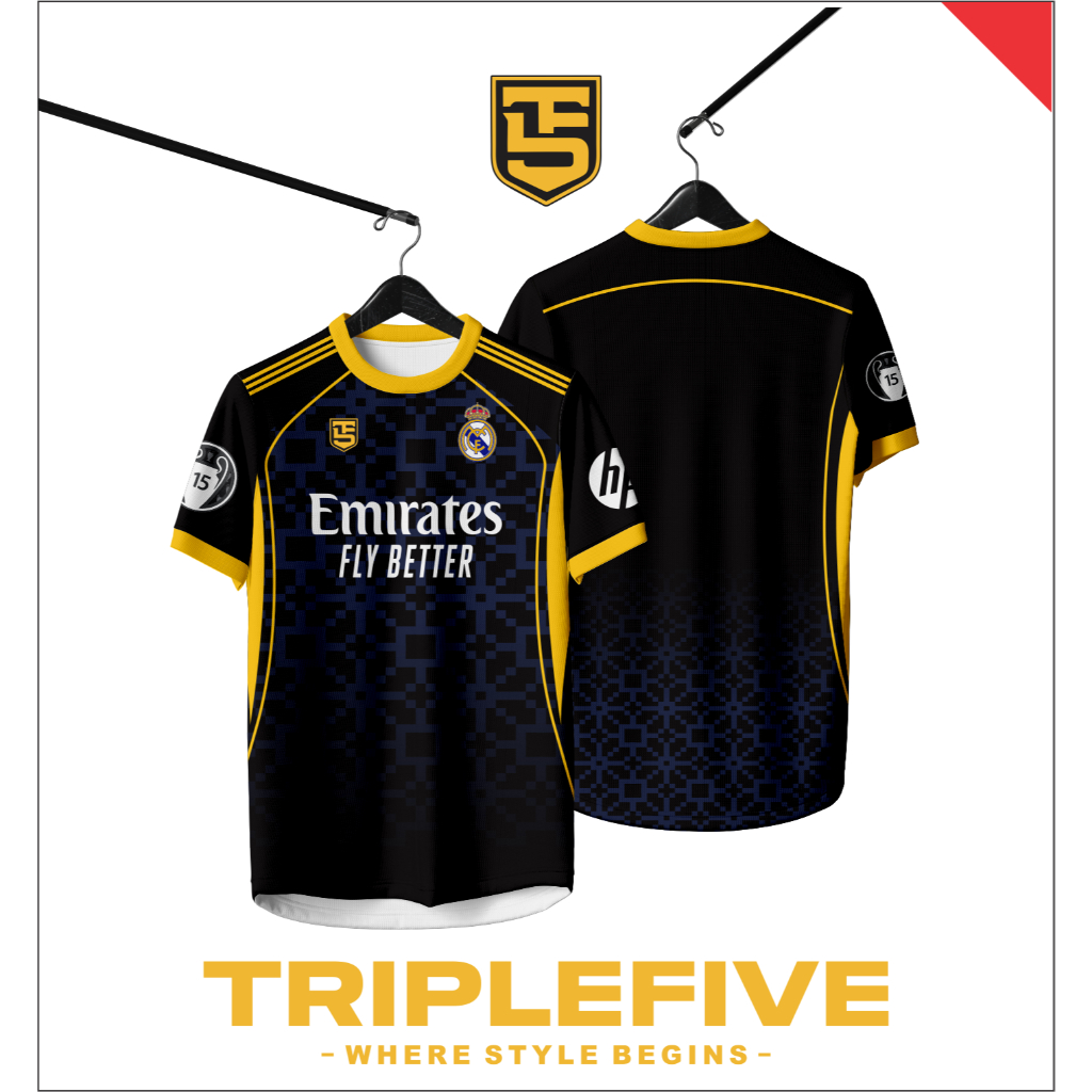 JERSEY REAL MADRID HITAM FANTASI