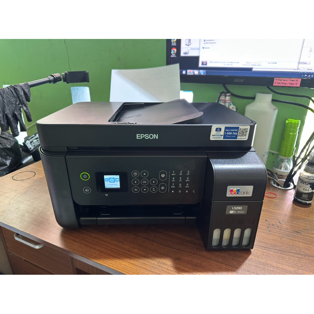 Printer Epson L5290 Adf Wifi Ethernet Second Garansi