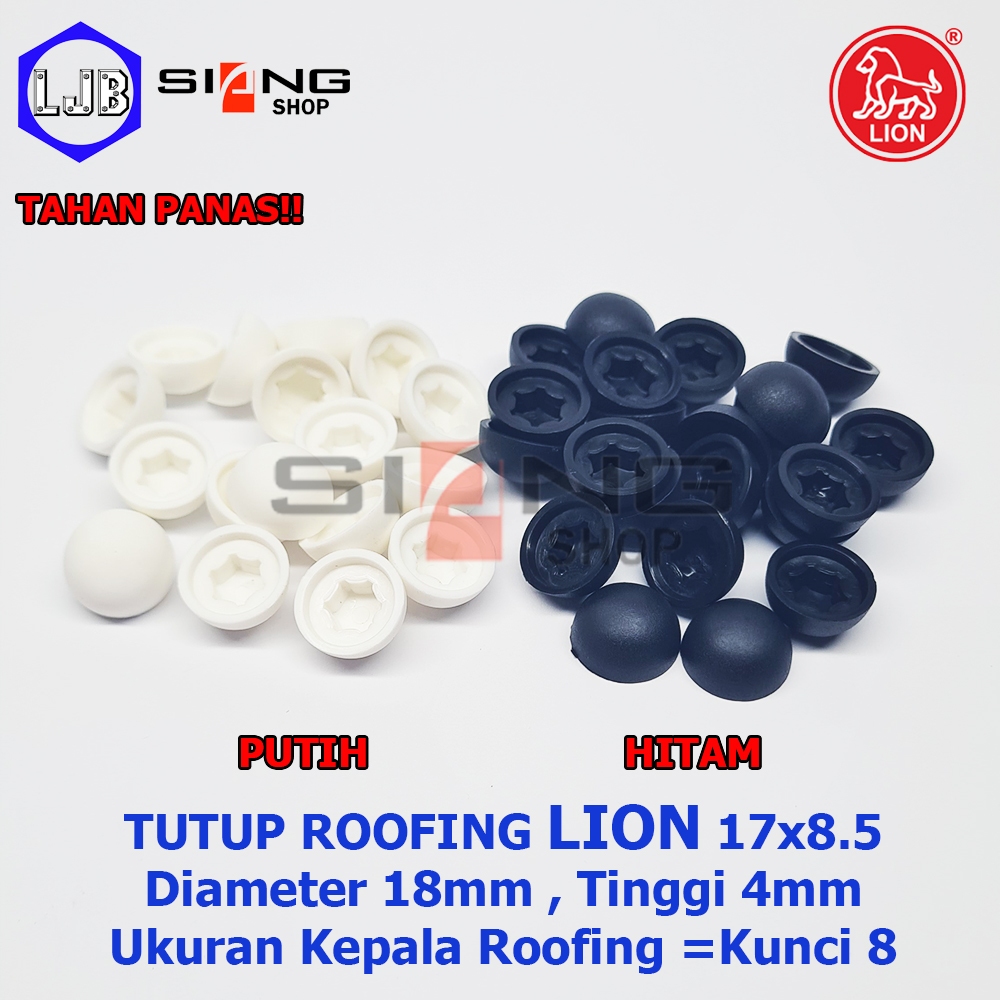 Tutup Kepala Baut Roofing / Dop Roofing merk LION