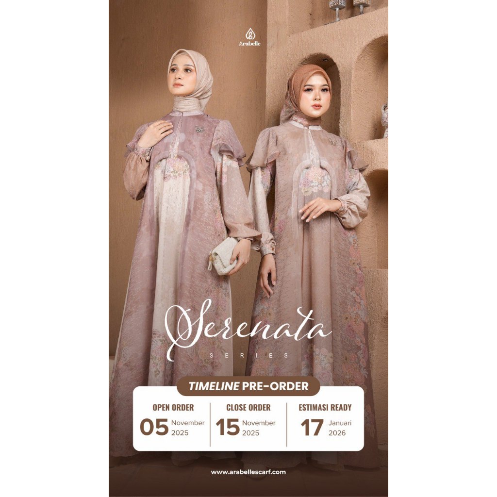 Arabelle Scarf Official/Serenata Series/Gamis Terbaru Arabelle 2025