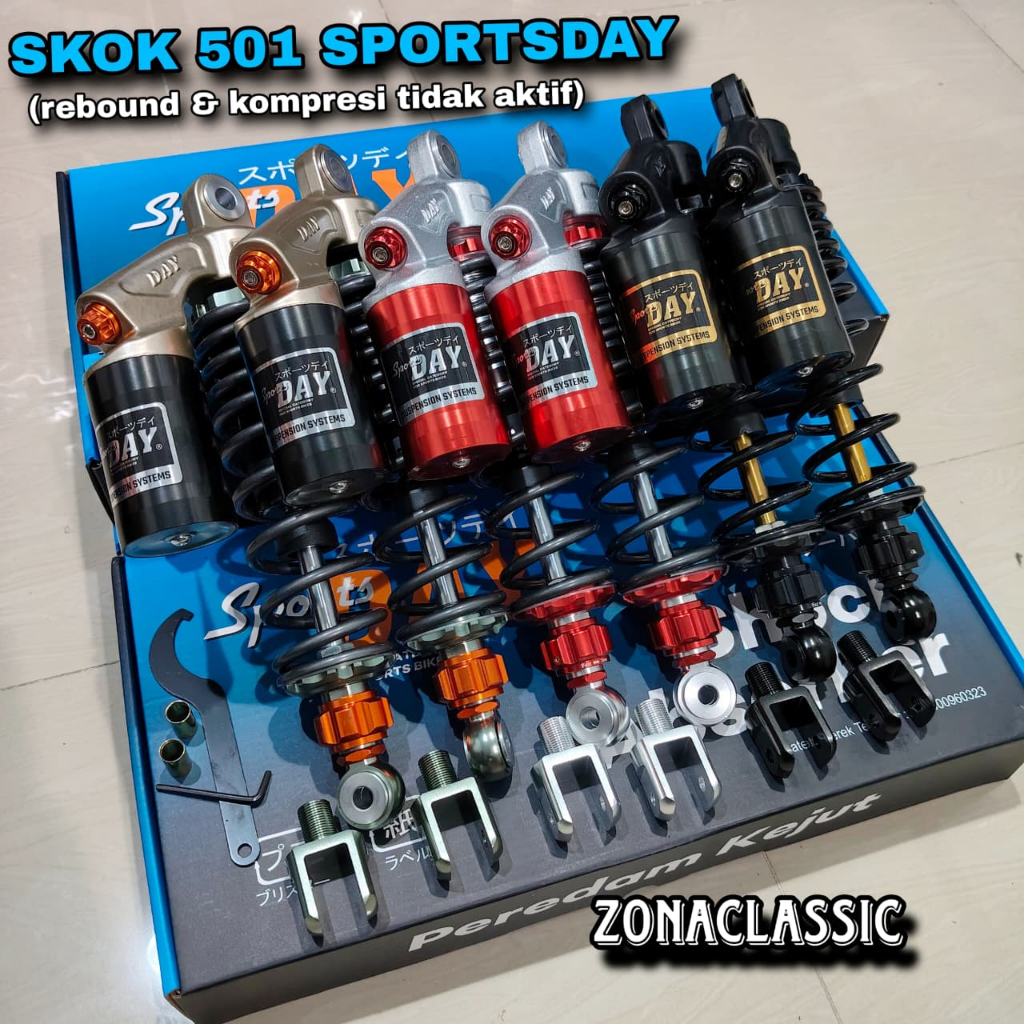 SHOCKBREAKER SPORTSDAY 501 SHOCK TABUNG BEBEK SKOK 280MM 320MM 340MM SHOCK BELAKANG FIZR MEGAPRO TIG