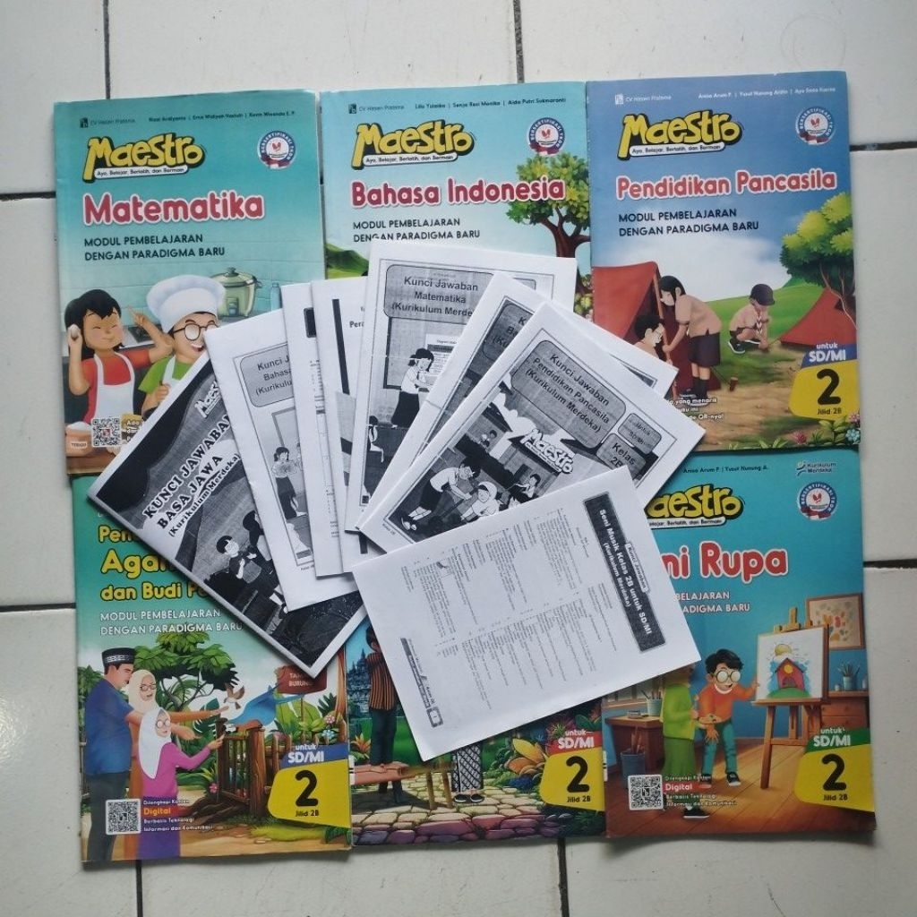 LKS KELAS 2 + KUNCI (SEBAGIAN) MAESTRO