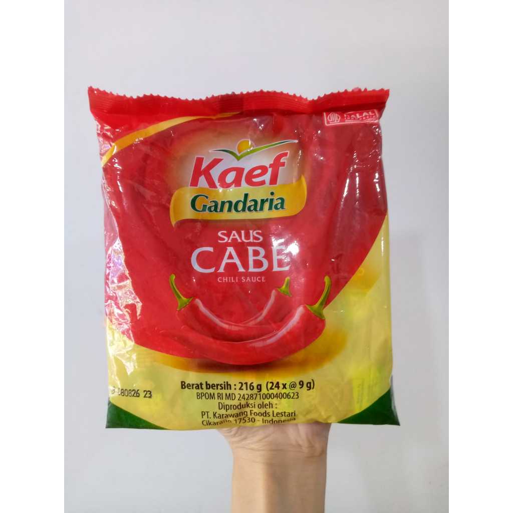 kaef saus sambal cabe gandaria saset