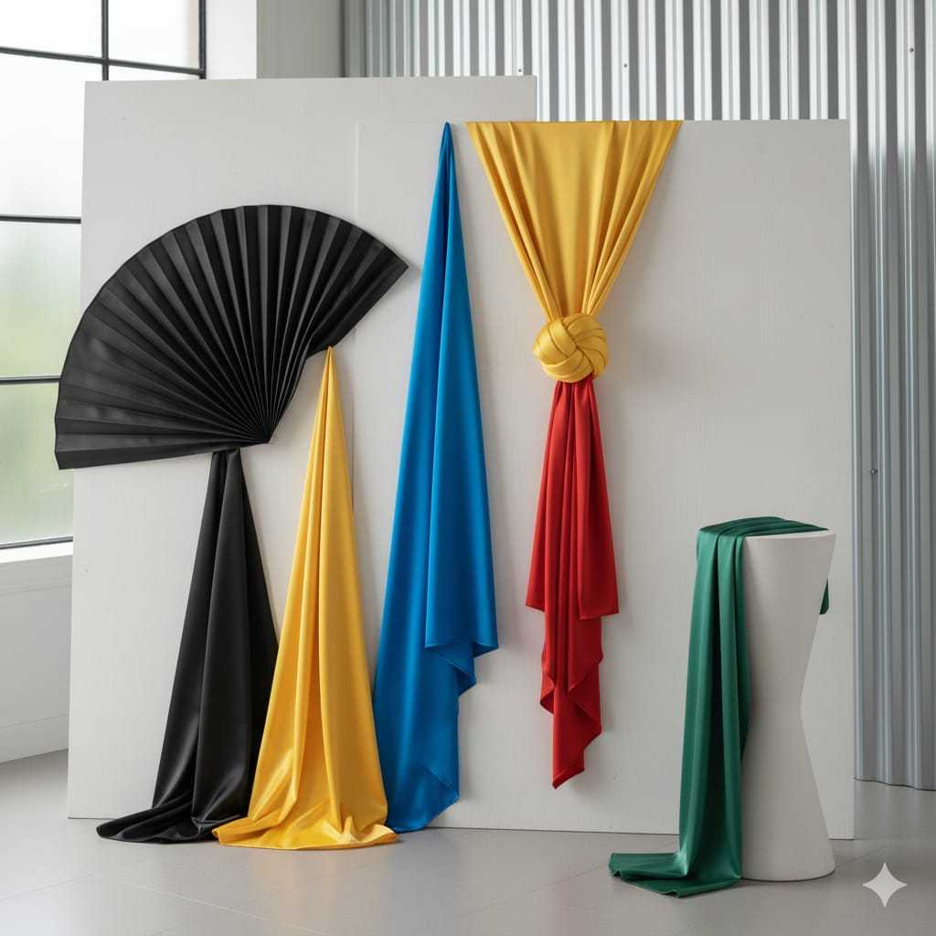 Kain Satin Charmuse / Carmus / Clarissa lebar 120 cm