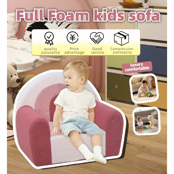 Sofa Anak Lucu  Kursi Anak Beludru Sofa Full Busa Sofa Empuk Sofa Anak Lepas Pasang Sofa Pelangi