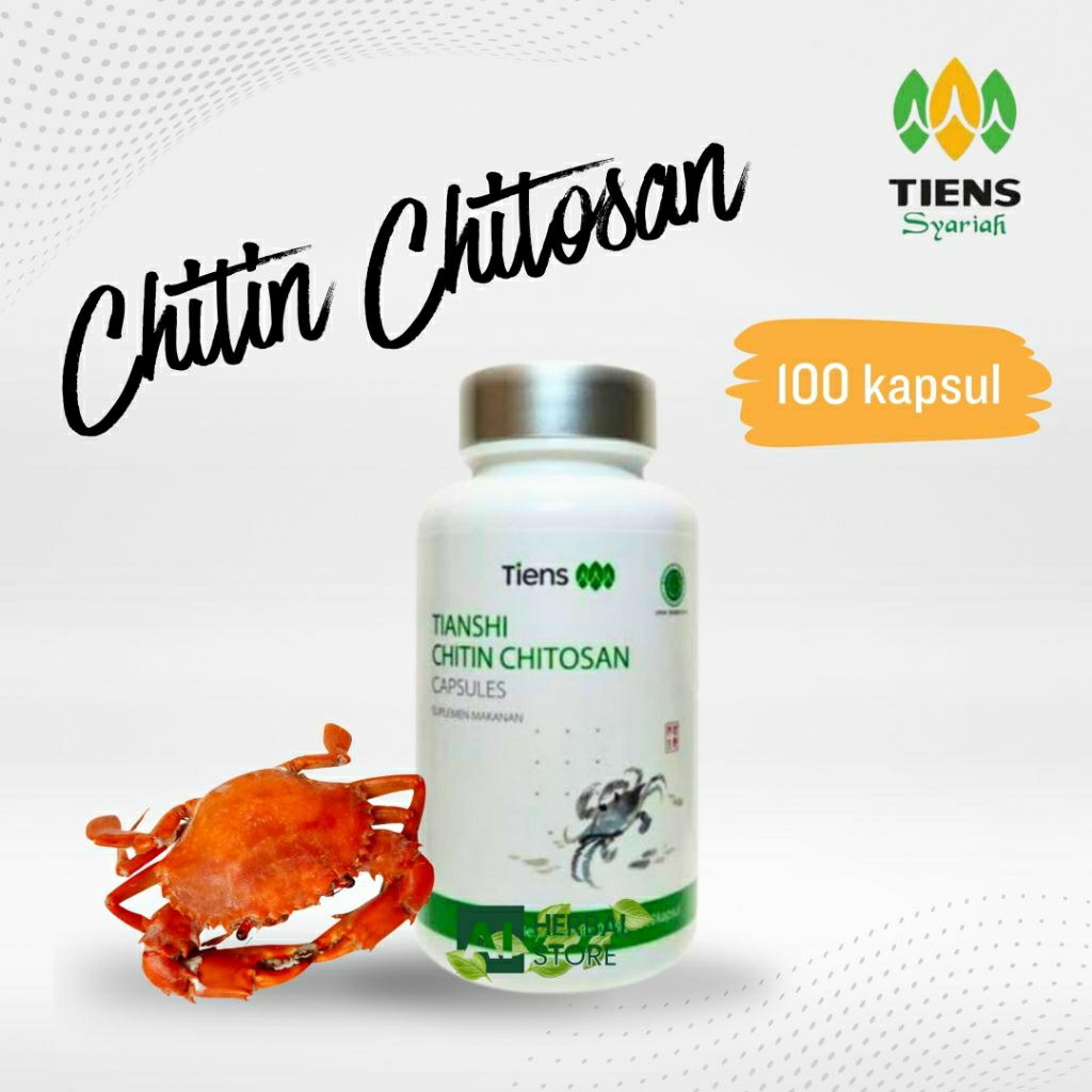 TIENS Chitosan Capsules Original – Suplemen Serat & Metabolisme – Chitosan Tiens - Solusi masalah la
