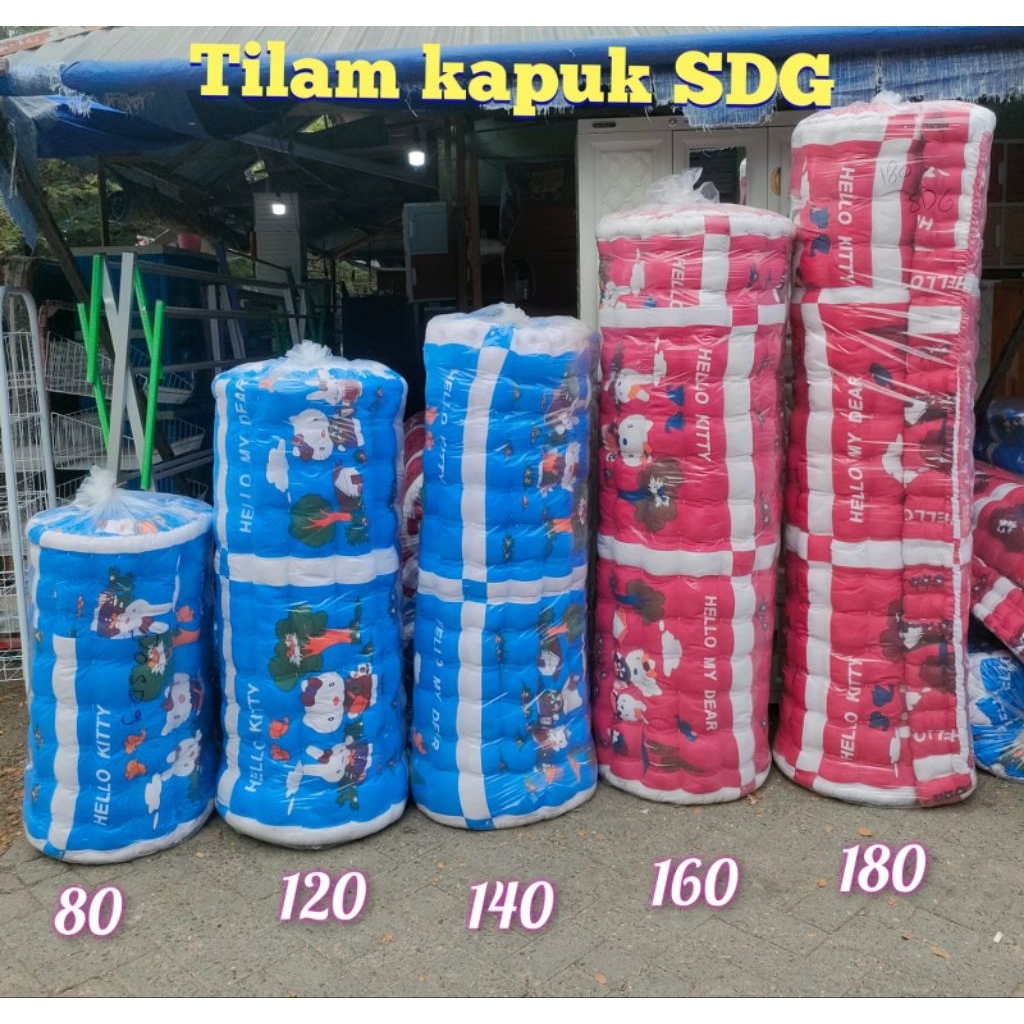 Tilam Kapuk Tipis, Tebal dan sedang– Nyaman & Lembut untuk Tidur Berkualitas/kasur kapuk