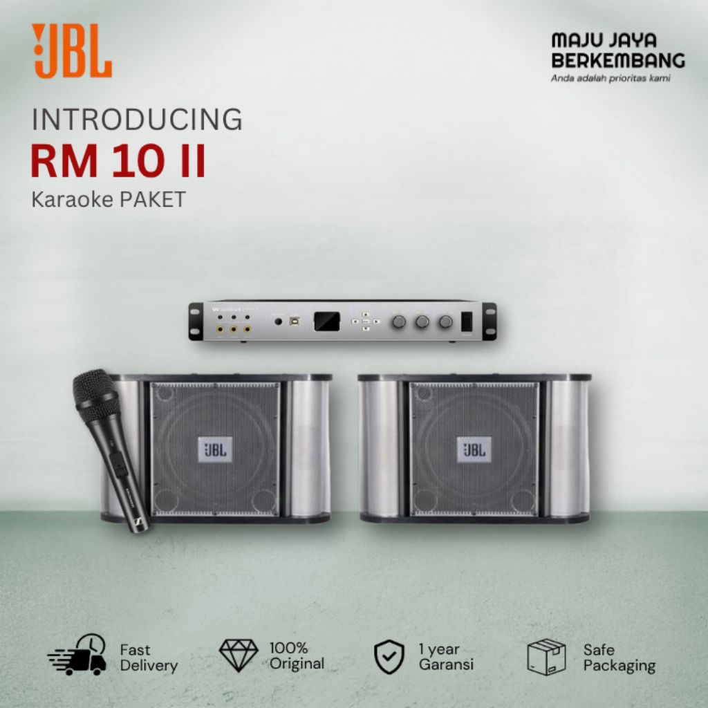 JBL PAKET KARAOKE AMPLI MIC PLAYER SPEAKER