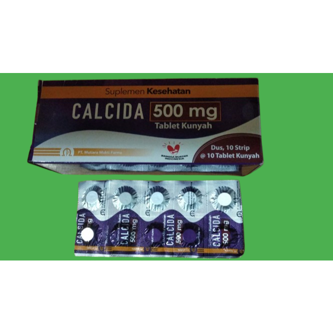 Calcida 500 mg tablet kunyah per box