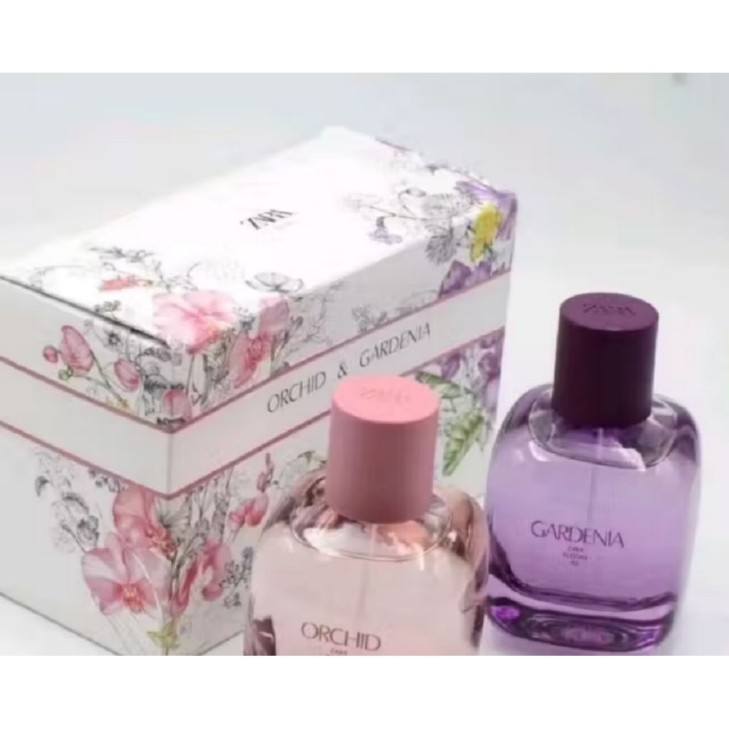 Parfum Original Zara Orchid Bloom + Zara Gardenia Bloom 90ml--Parfum Wanita(kemasan baru)
