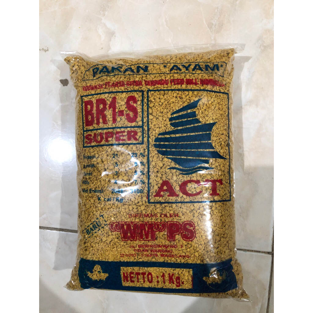 sentrat ayam/pakan ayam Br1 super 1kg