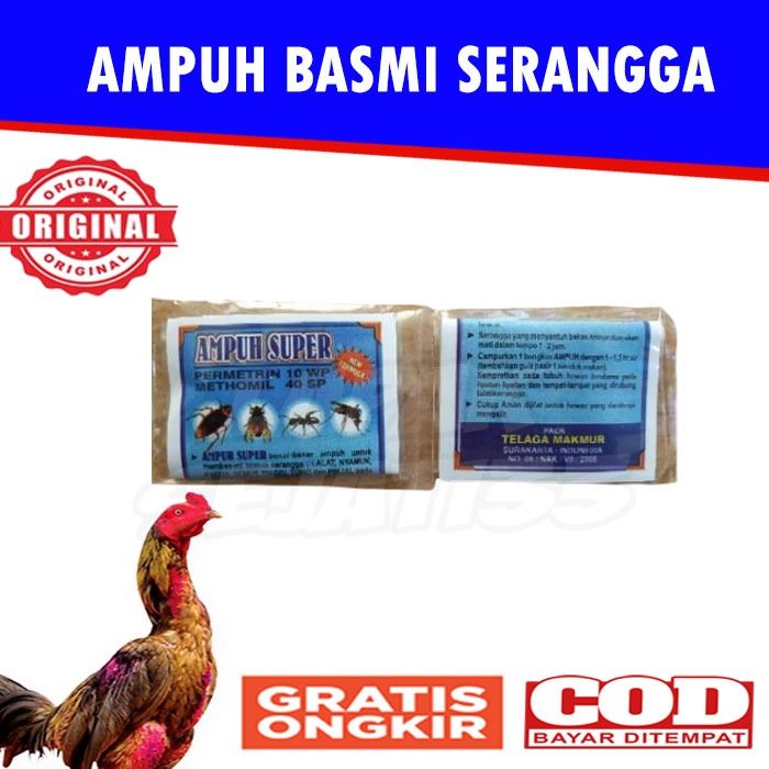 (2 Sachet) Ampuh Super Obat Lalat Kutu Sapi Bubuk Paling Manjur Tidak Bau