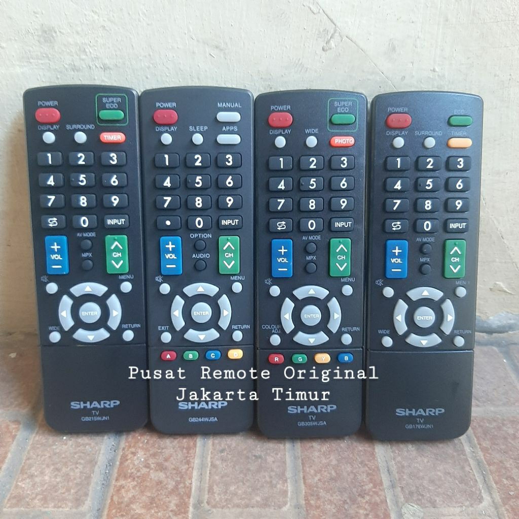 REMOTE REMOT TV SHARP LED LCD GB217WJSA ORIGINAL ASLI