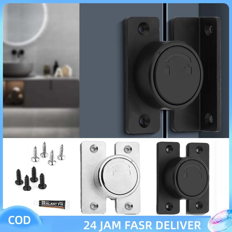 Grendel Pintu Dan Jendela Gembok Putar Universal Selot Pintu Logam Kunci Lemari Slot Pintu