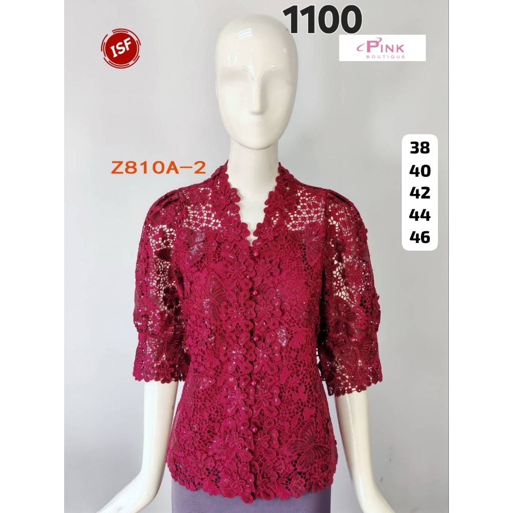 Atasan Kemeja Pink Butik ORI Bangkok Kemeja Wanita Marhilong