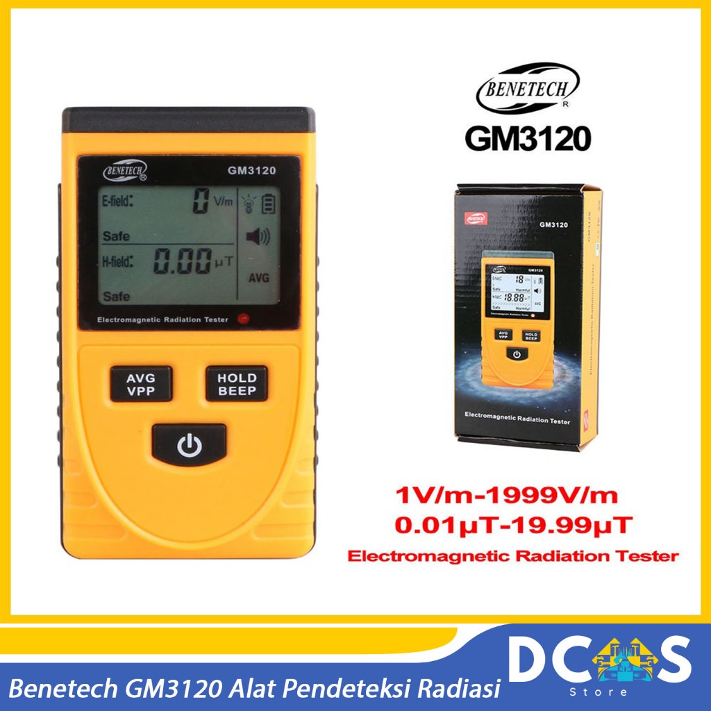 Benetech GM3120 Alat Pendeteksi Radiasi Detektor Alat Ukur Radiasi Ori