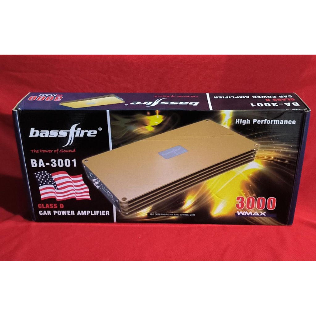 Power amplifier monoblock Bassfire BA-3001 CLASS Di high performance 3000Vmax