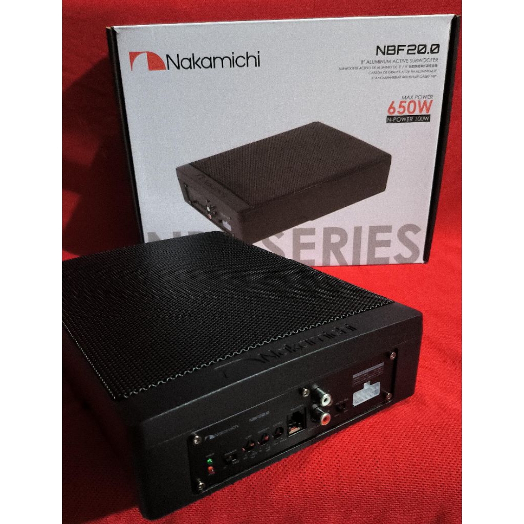 Subwoofer kolong aktif nakamichi NBF series NB 20.0 alumunium active subwoofer 8inch