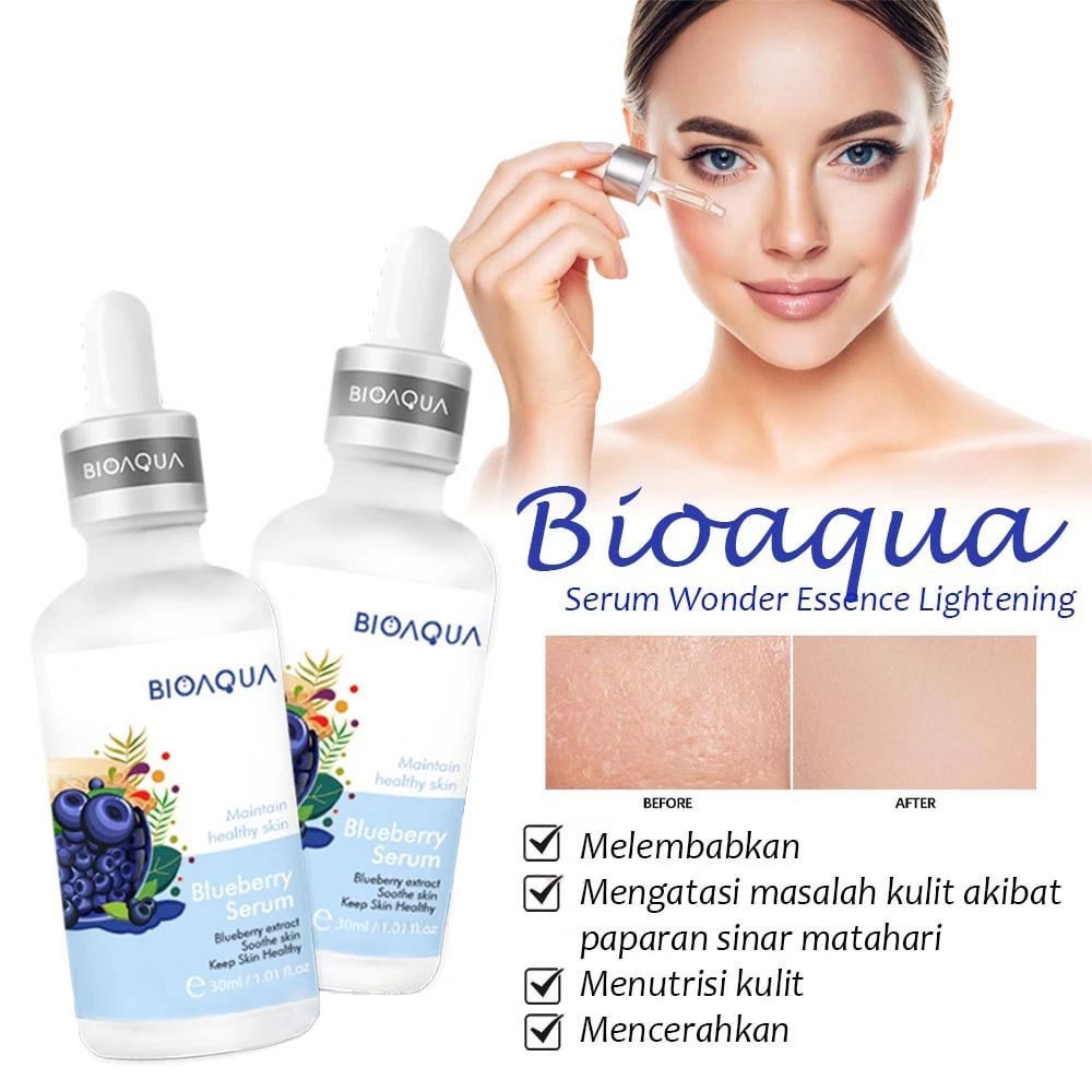 Serum Bioaqua Wonder Blueberry Essence Serum Anti Aging Glowing dan Anti Jerawat