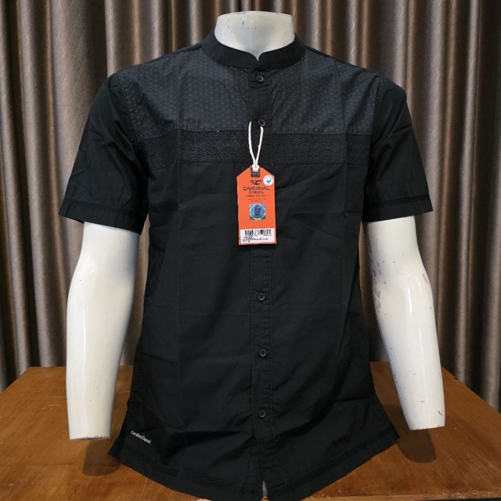 BAJU KOKO CARDINAL KOKO KEMKO KEMEJA PRIA CASUAL POLA LEGULER FIT LENGGAN PENDEK KOKO CARDINAL CASUA