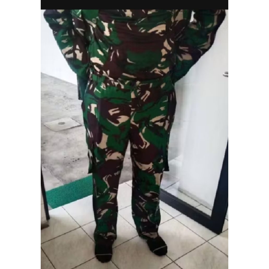 setelan baju seragam pdl TNI malvinas (jatah TNI)SECOND