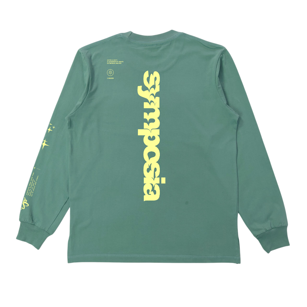Symposia! - Tshirt Longsleeve - New Vision - Sage Green - Kaos Tangan Panjang - Warna Hija Sage
