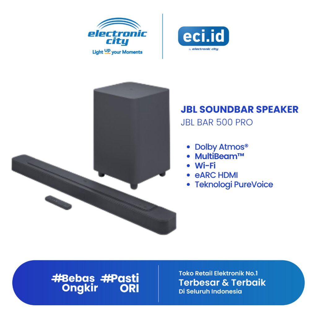 JBL Soundbar Speaker - JBL BAR 500 PRO