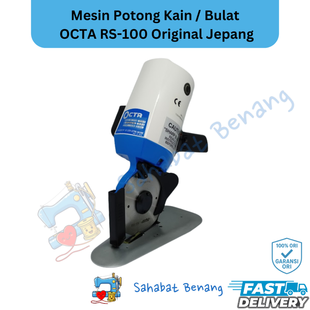 Mesin Potong Kain / Mesin Potong Bulat OCTA RS100 Original Jepang