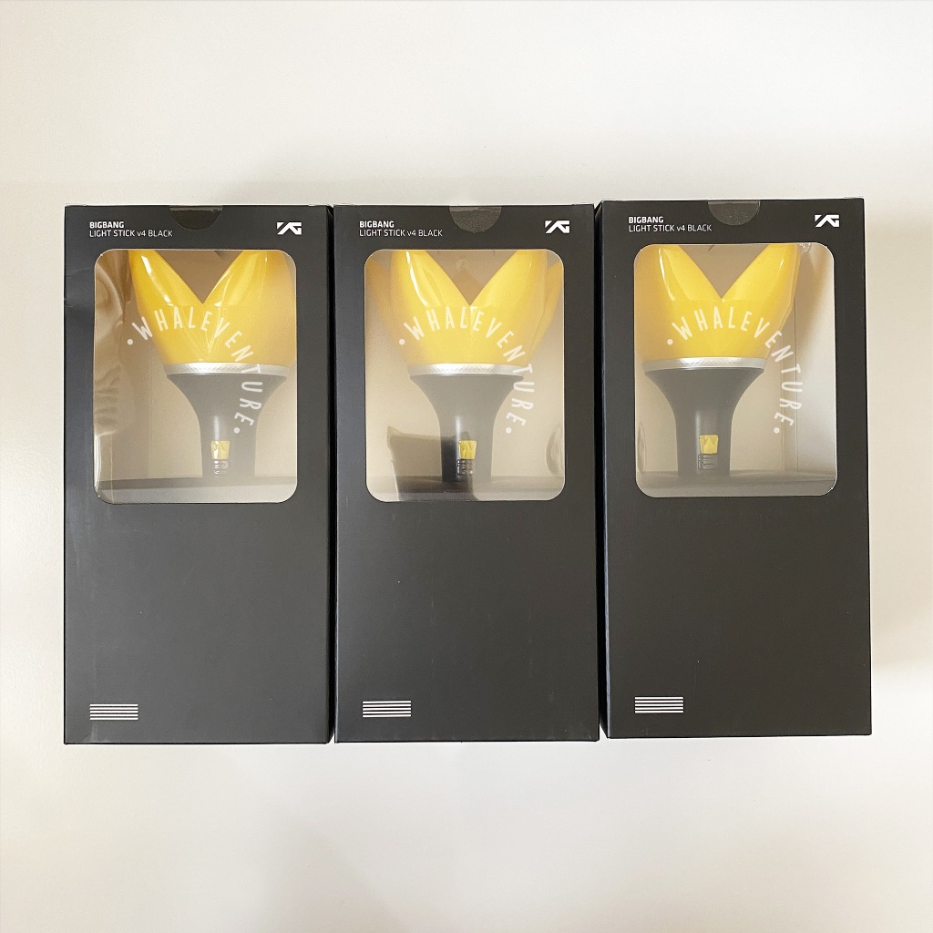 READY - BIGBANG Lightstick v4 BLACK SEALED OFFICIAL LS Light Stick Korea BIG BANG BB GDRAGON DAESUNG