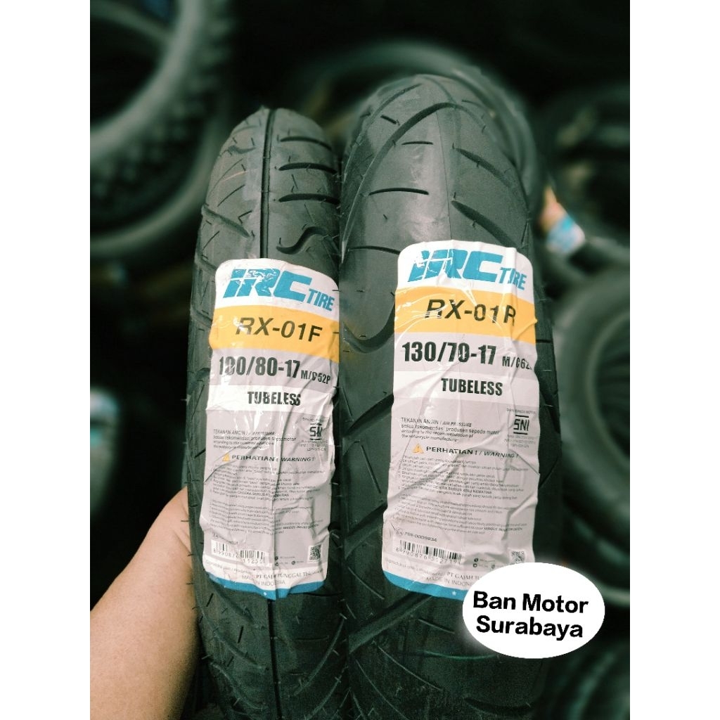 Paket Hemat Ban Luar Irc 100/80-17 & 130/70-17 Ban Luar Vixion Cb150R