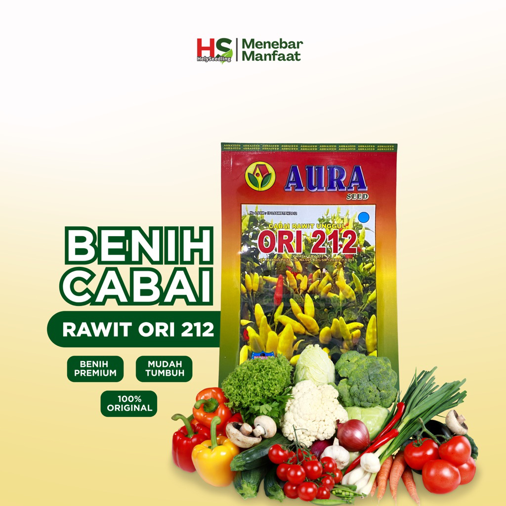Cabai Rawit Ori 212 Aura Seed (ORIGINAL)