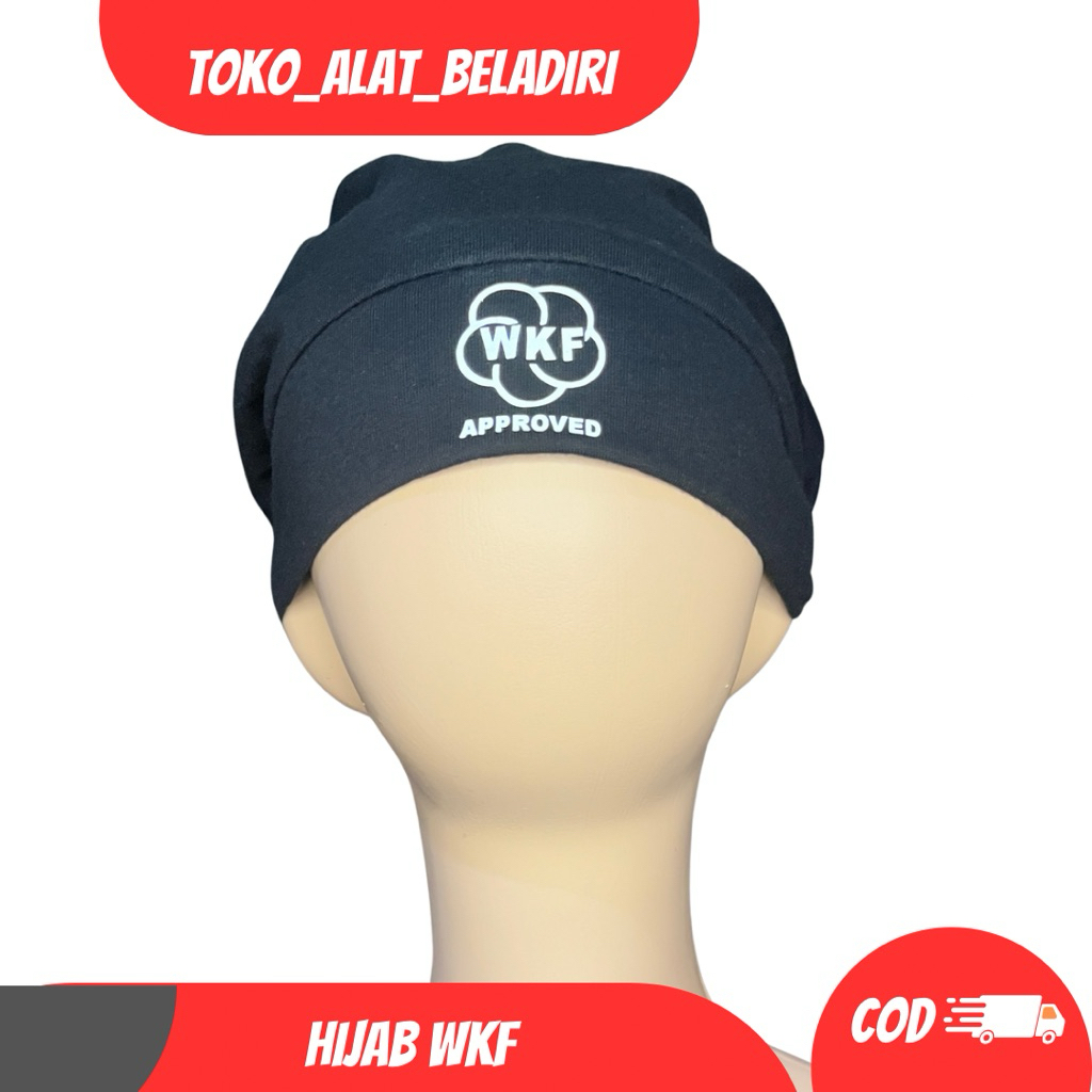 Ciput Hijab Penutup kepala Karate WKF