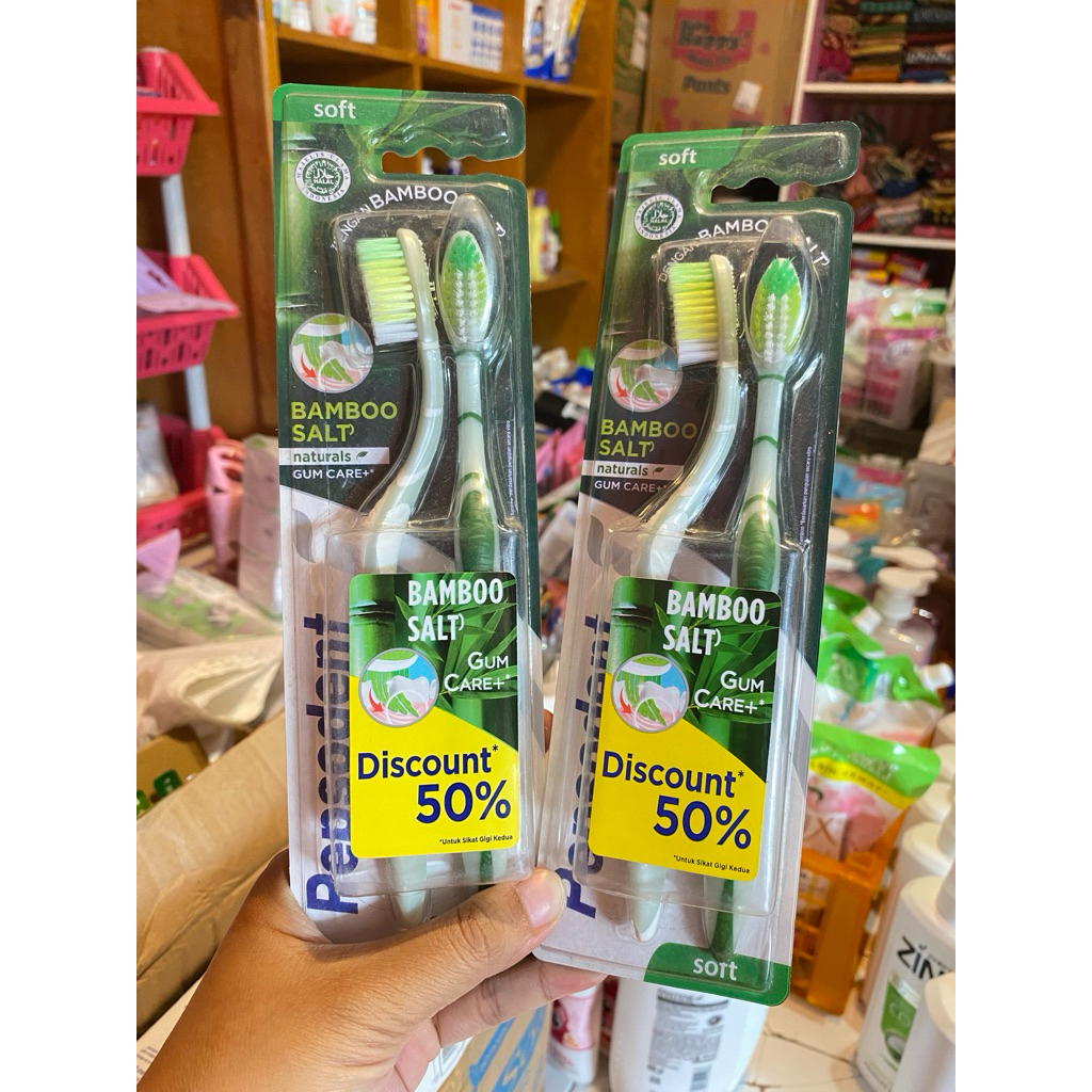 Pepsodent bamboo sikat gigi isi 2