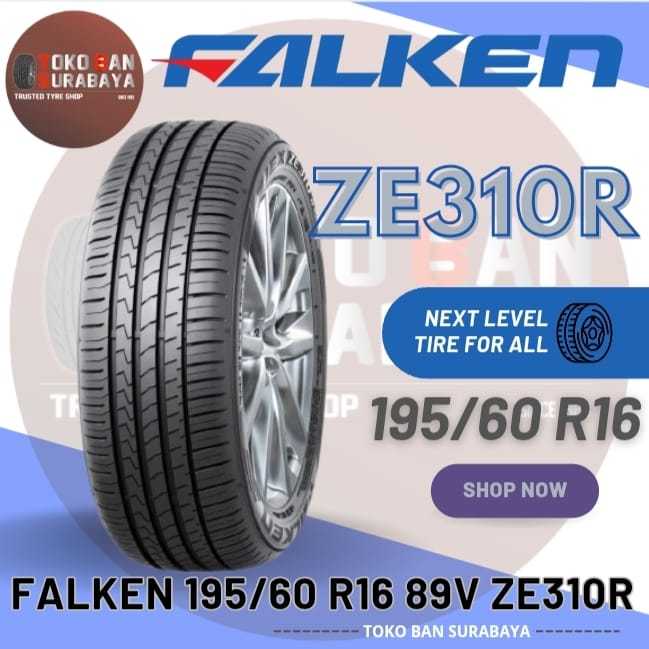 Ban FALKEN 195/60R16 ZE310R 195/60/16 195/60-16 19560R16 195/60 19560 R16 R 16 ZE 310R 310 R