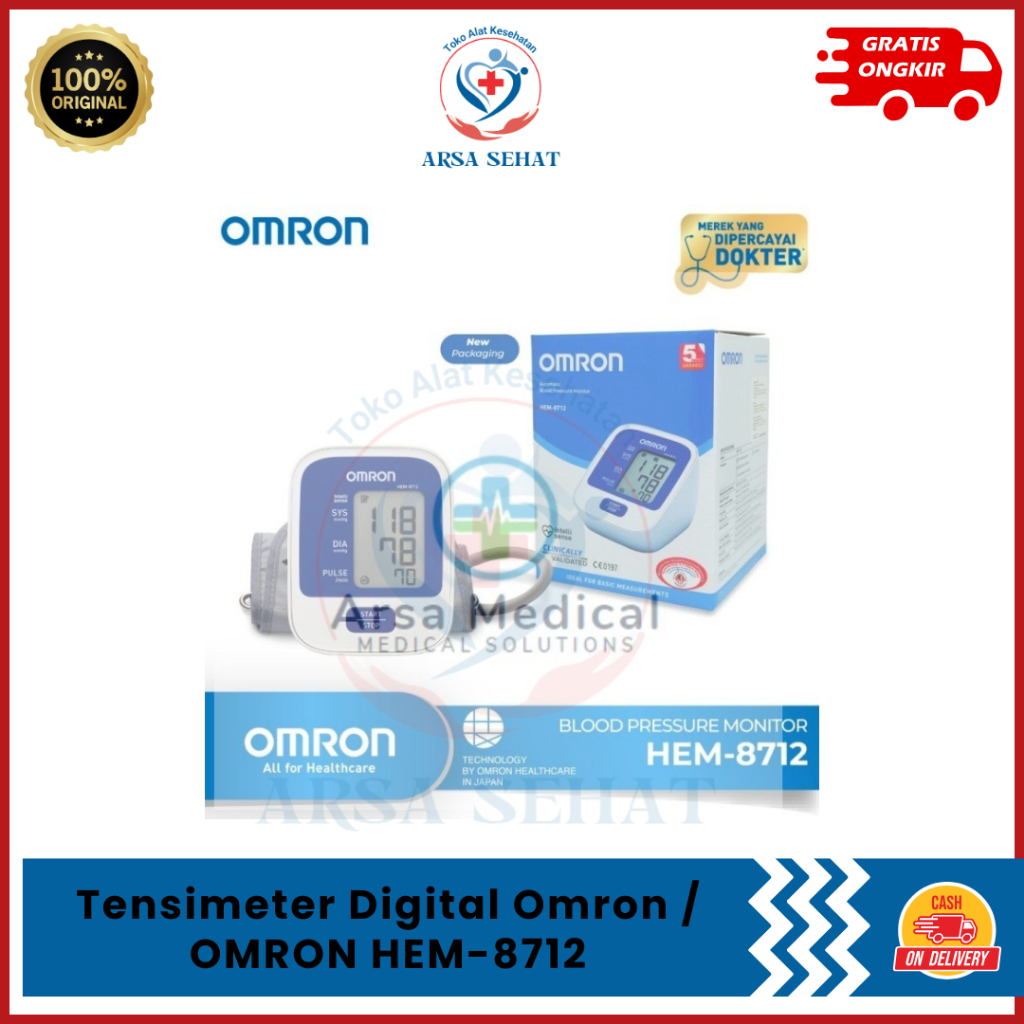 Tensimeter Digital Omron / OMRON HEM-8712 / Tensi Omron 8712