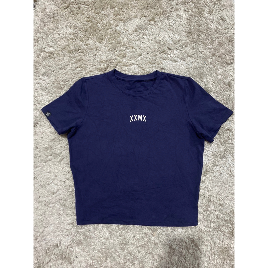Xexymix crop premium navy / atasan xexymix L-XL