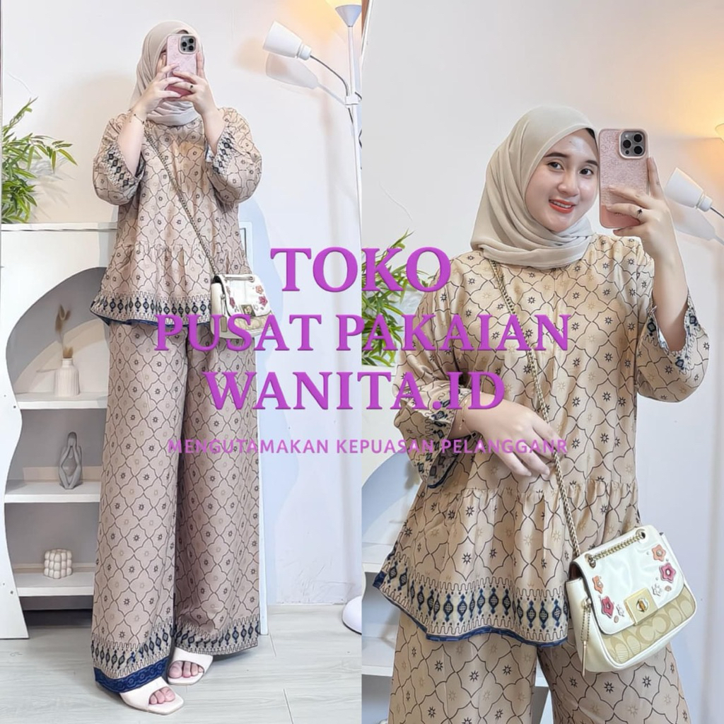 RAFELLA ONSET CELAN WANITA REMPEL RAYON ADEM BUSUI JUMBO MOTIF TERBARU