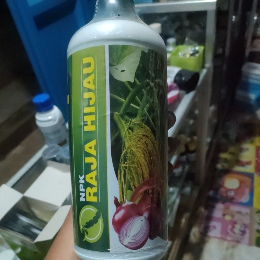 Pupuk NPK CAIR RAJA HIJAU 1 LITER. nutrisi lengkap pertumbuhan & pembungaan.
