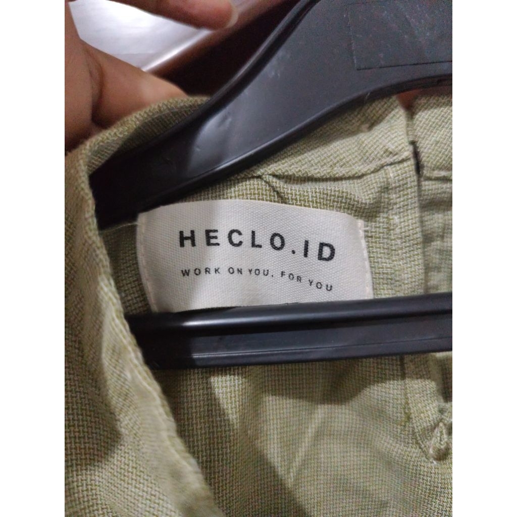 blouse hijau heclo.id