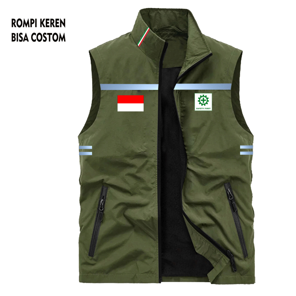 Terlaris - Rompi Safety Proyek Lapangan / Rompi Proyek Safety / Rompi Safety Tactical / Rompi Kerja 