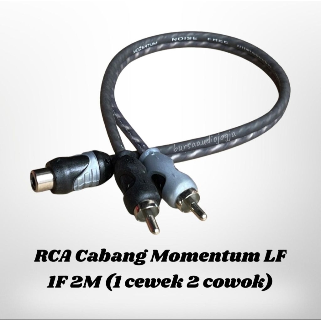Kabel RCA Cabang Momentum Cewek 1 keluar Cowok 2 Kabel Rca  Momentum