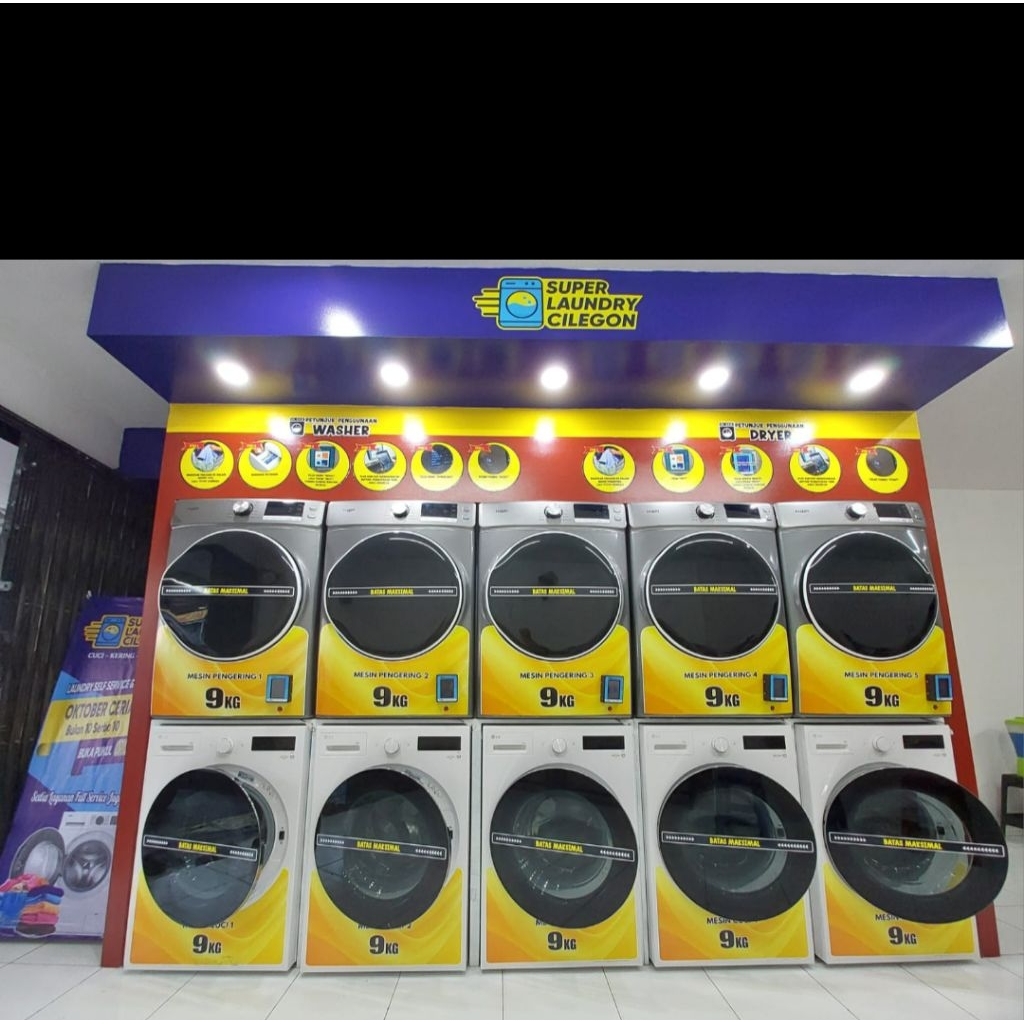 Laundry Self Service / Laundry Coin / Laundry QRIS / Paket Lengkap Usaha Laundry