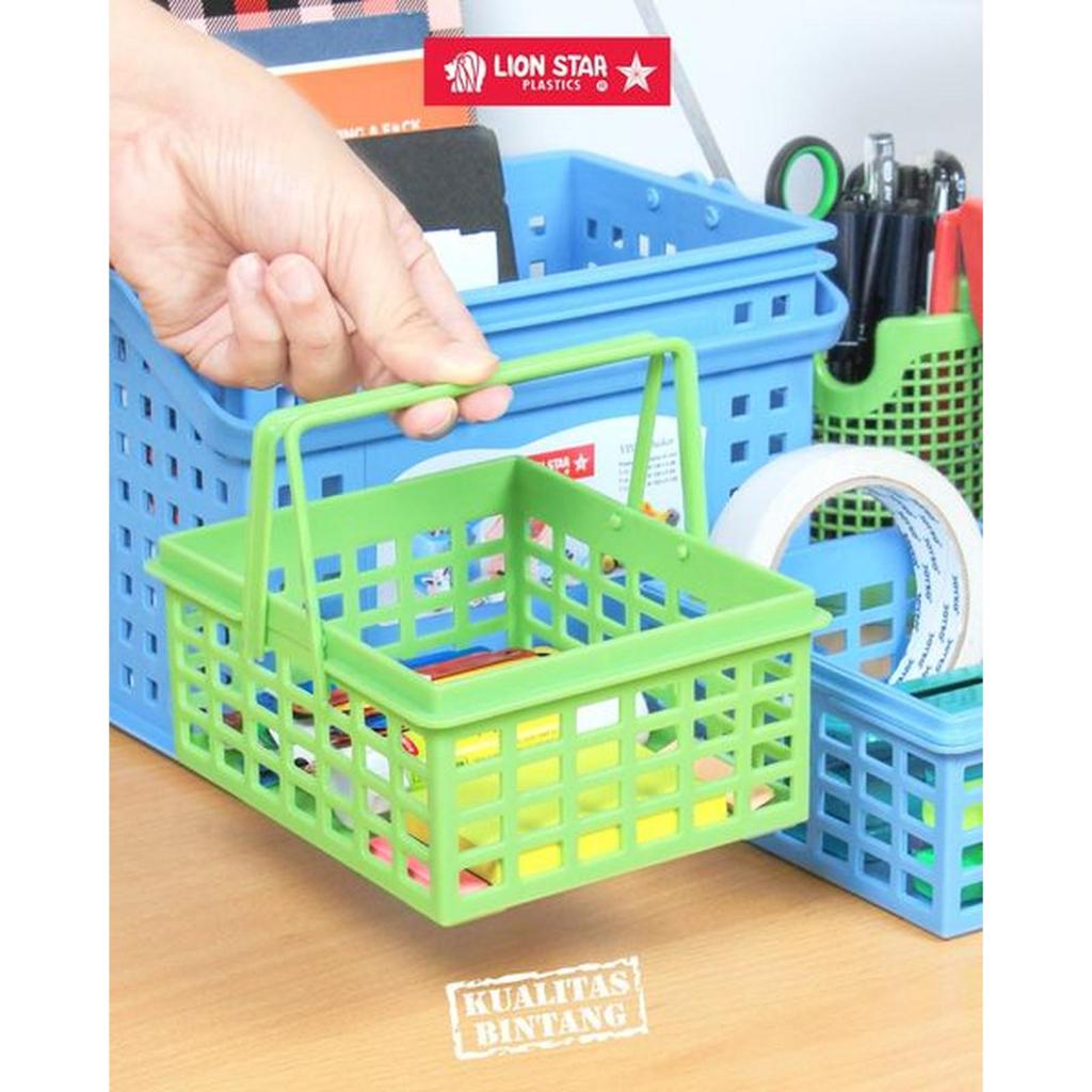 VIVID BASKET SMALL T-13 Lion Star Keranjang Barang Alat Sabun Keranjang Kecil Mini Plastik Lion Star