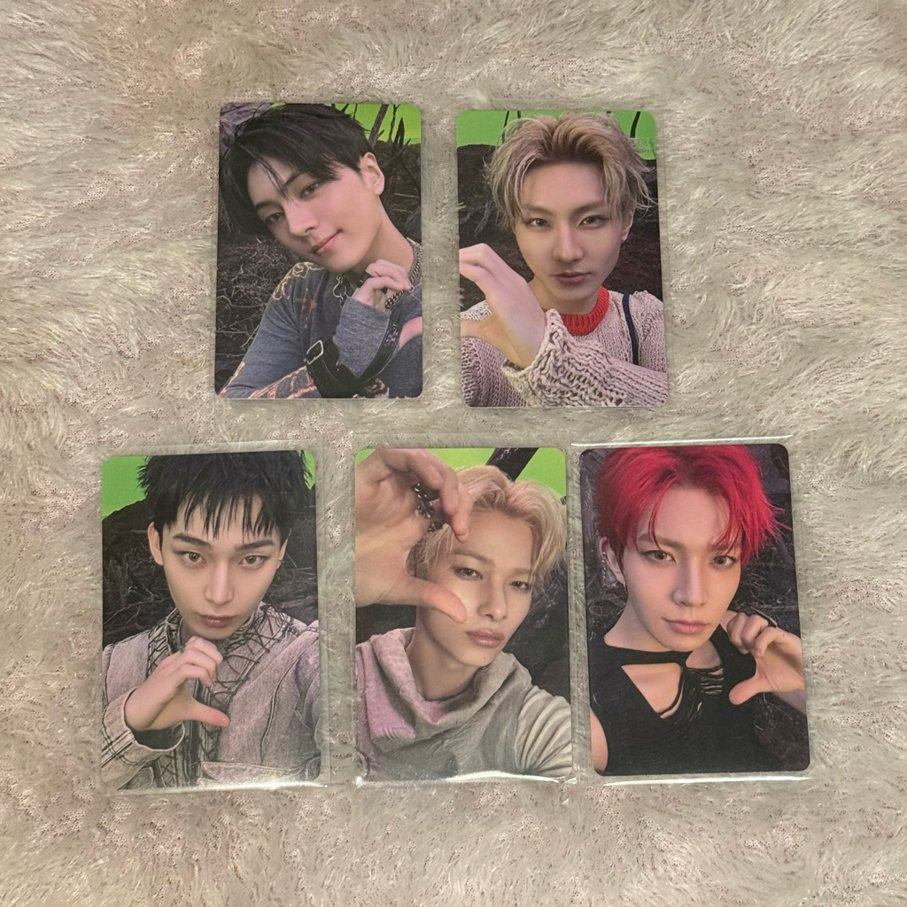 READY STOCK pc photocard poca enhypen enha pob benefit lucky draw yzy yizhiyu hijau ijo ld r1 round 